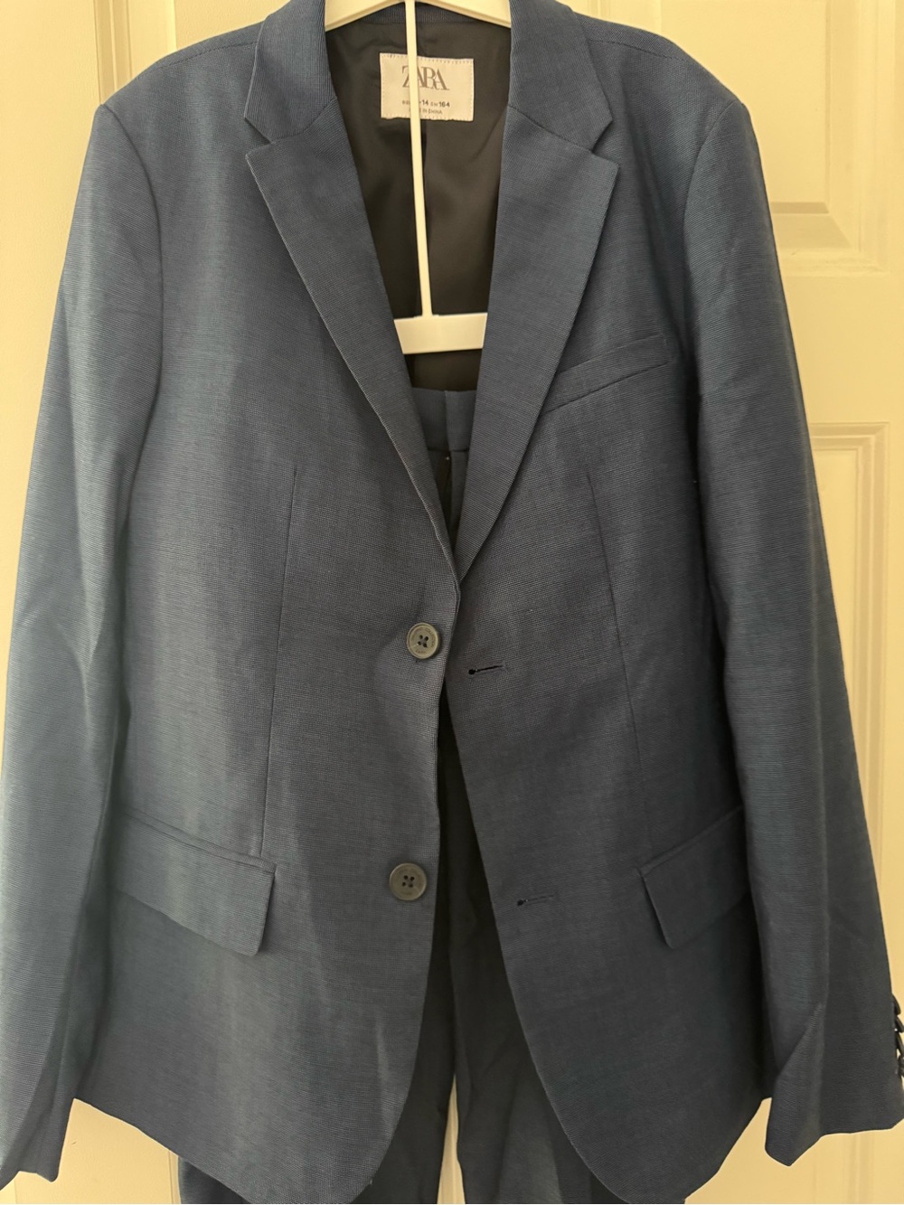 Zara Boys Blue suit Single-Breasted Blazer and pants